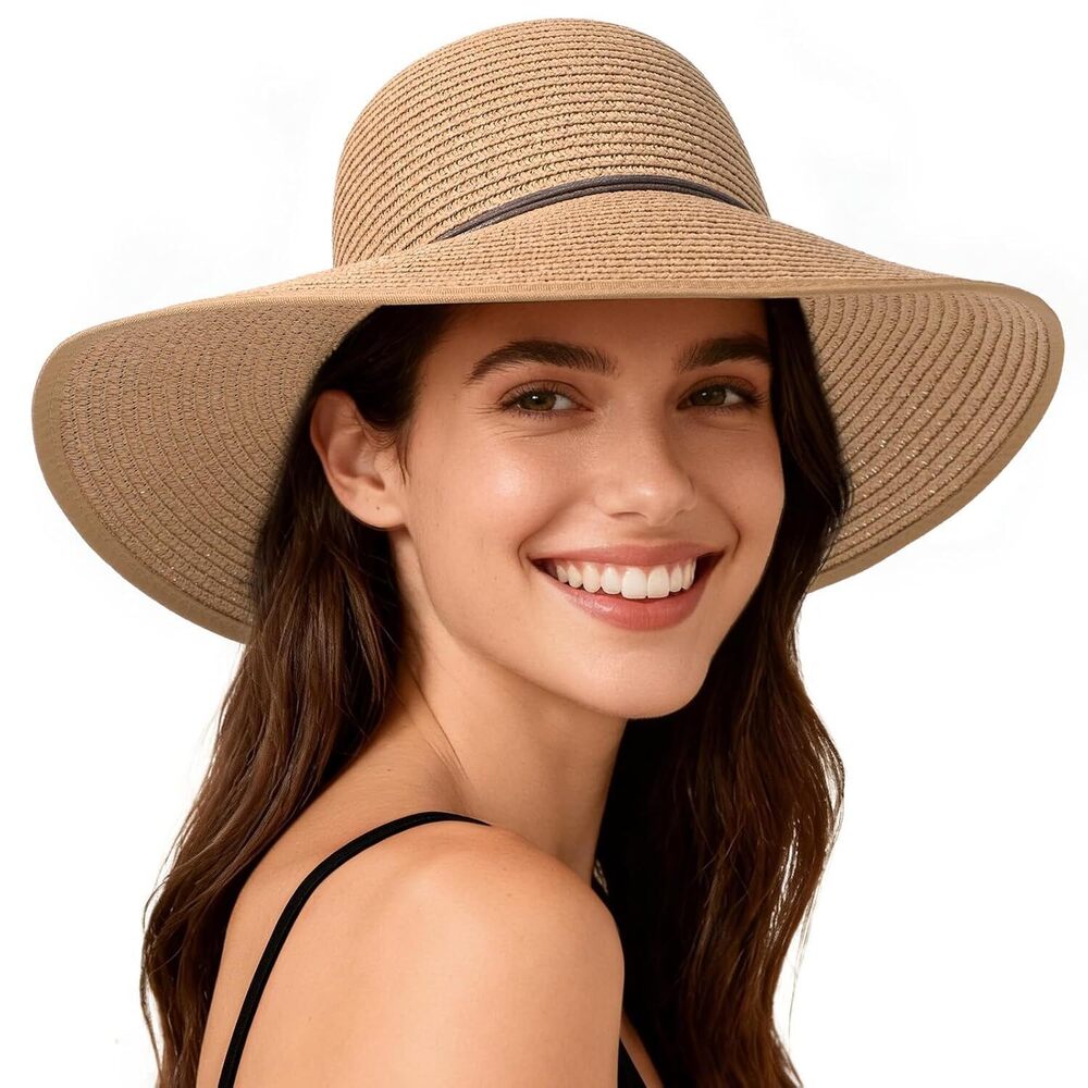 Sun Hats for Women, Straw Hats UPF 50+ UV Sun Protection, Wide Brim Packable